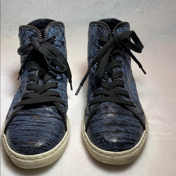 SPLENDID high top leather zipper sneakers - Picture 4 of 6